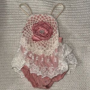Babygirl pink romper